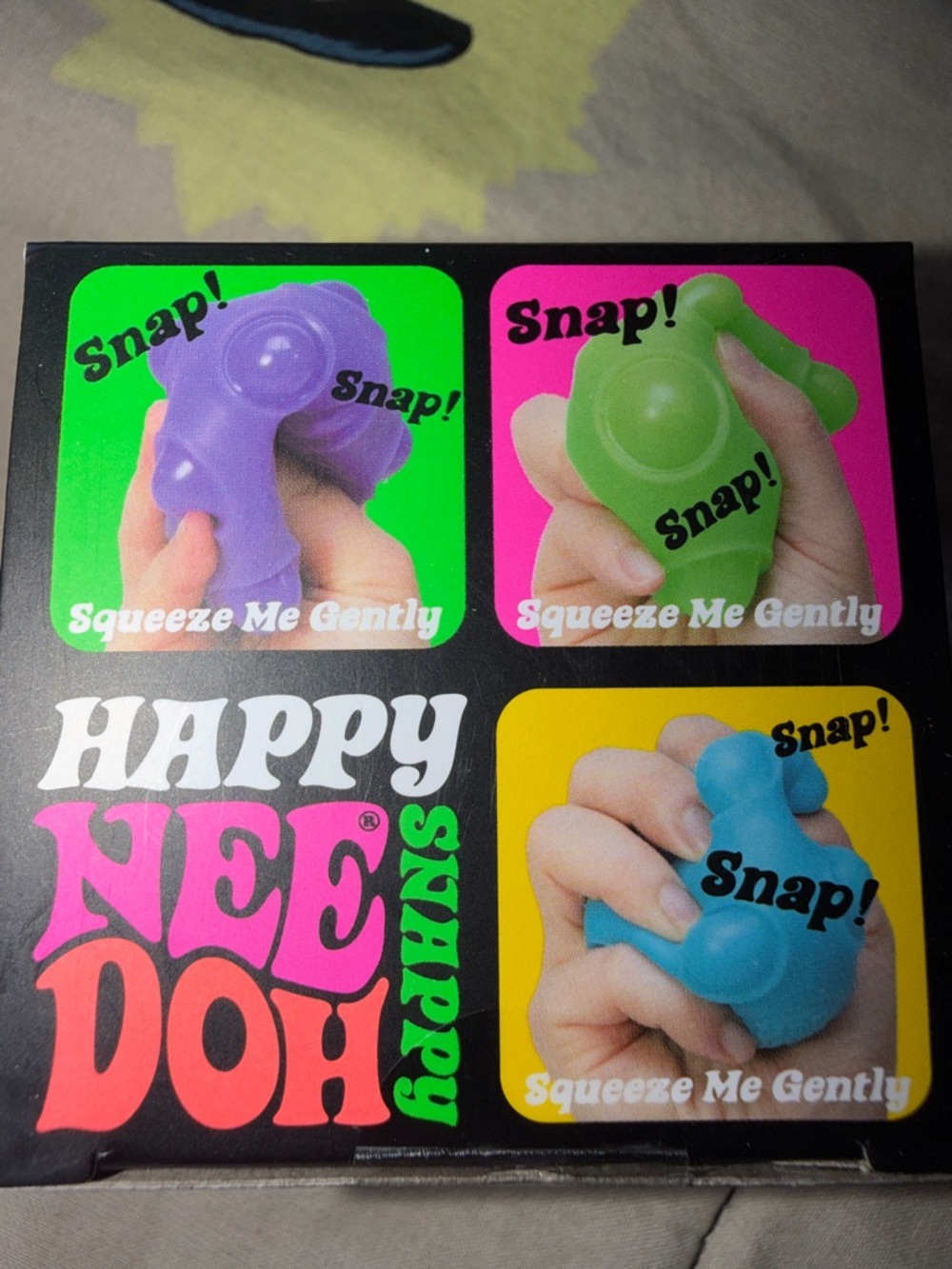 Needoh Happy Snappy Push Popping Groovy Globe - Bright Green
